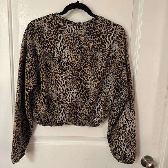 Animal Print Crop Top ~ Women’s small ~ Zara - Picture 4 of 9